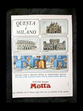 Motta Panettoni  Pubblicità Ritaglio AD 25x33,5 cm Epoca 1967