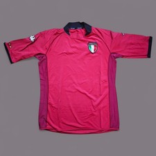 Italy 2002 World Cup Kappa Goalkeeper Buffon Size L vintage football Shirt Red