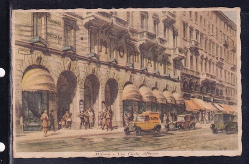 Cartolina milano via carlo - cartolina,