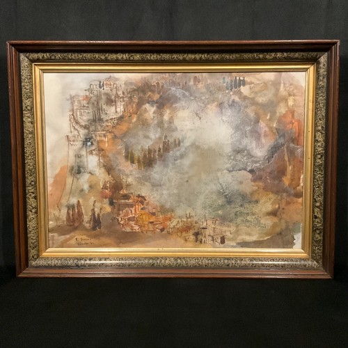 Quadro acquerello paesaggio