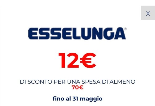 Buono sconto esselunga - 12, su