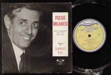 7" DARIO FO POESIE MILANESI BALESTRIERI PORTA TESSA NUOVA ACCADEMIA DISCO 1963