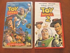TOY STORY combo 2 vhs : Toy story + Toy story 2 - edizione in inglese 