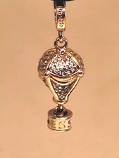 ROSATO Charm Storie Viaggi Mongolfiera RZ195 Ciondolo Argento Oro rosa Zirconi