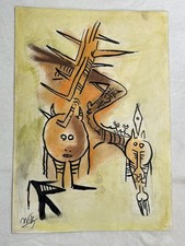 Wifredo Lam disegno e quadro