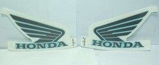 COPPIA ADESIVI SERBATOIO HONDA CB 600 F HORNET AZZURRO AD770243