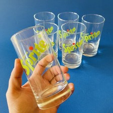 ? set 6 bicchieri “bevete” SPRITE vintage anni 80 coca cola fanta