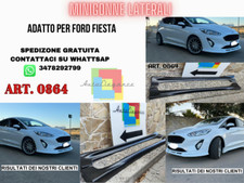MINIGONNE LATERALI FORD FIESTA 5 PORTE 08-17 SOTTO PORTA LOOK ST / ZETEC S ABS