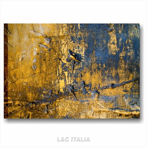 Astratto giallo blu - , quadro