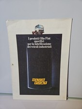 Brochure D'epoca Originale Olio Fiat I Prodotti Per I Veicoli Industriali 