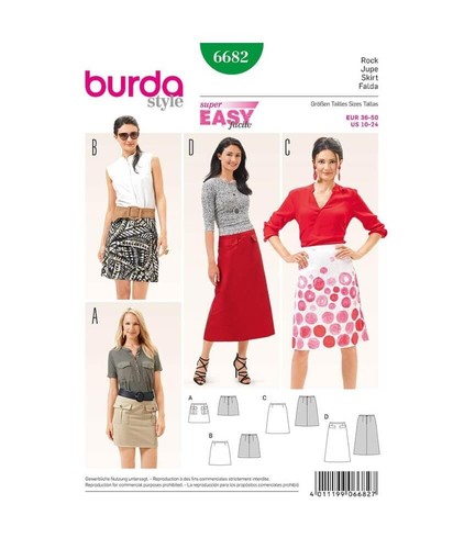 Burda b6682 cartamodello per - burda,