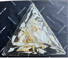 APPLIQUE ILLUMINAZIONE VETRO ARTISTICO HANDMADE MURANO GLASS SYLCON 60S VINTAGE