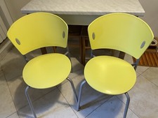 Coppia di sedie Giò Bontempi color giallo