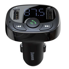 Trasmettitore FM Autoradio Adattatore Caricabatterie 2x USB Bluetooth Accendisigari