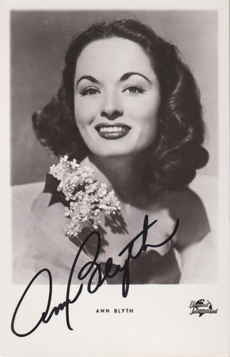 Ann blyth autografo - ann,