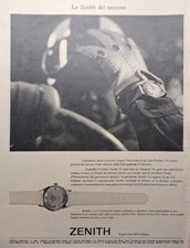 ZENITH - Orologi - Rara Pubblicità ORIGINALE D'epoca 1958