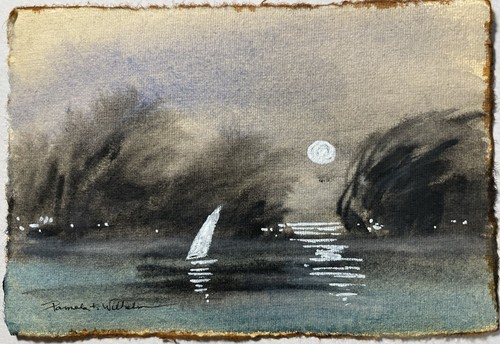 Acquerello originale - , 4”x6”