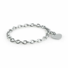 Bracciale Sagapo Happy SHAC2 in Acciaio Donna con Ciondolo Cuore – Originale