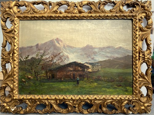 Grande antico dipinto - dipinto, olio