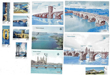 Spagna: 2012; Set completo + 5 fogli ricordo, ponti, precancel, MNH, EBES190