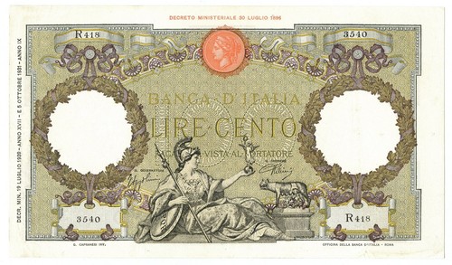 100 lire capranesi - capranesi, aquila