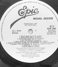 MICHAEL JACKSON 12" Promo LP