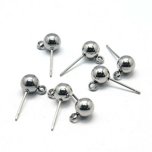 2coppie base orecchini - , perno