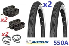 2 x Copertoni MICHELIN Misura 550A 37-490 Confort + CAMERE D'ARIA e FLAP  Bici