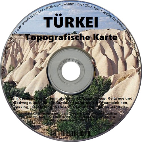 Mappa topografica turchia - mappa,