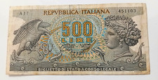 Banconota 500 Lire 20 Ottobre