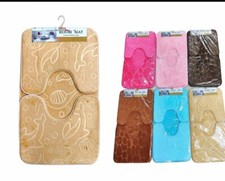 Set Tappeto Tappeti Bagno Tris Antiscivolo Doccia Tappetini antiscivolo 