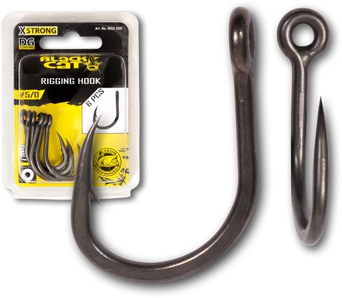Black cat rigging hook - cat,
