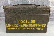 SCATOLA MUNIZIONI - MILITARE - IN METALLO - 30X18X16 CM