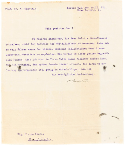 Albert einstein lettera - albert,