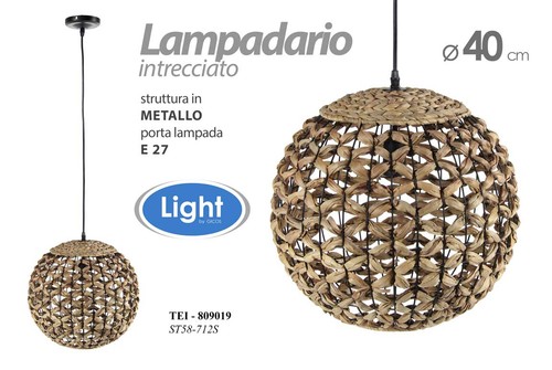 Lampadario intrecciato - lampadario, cm