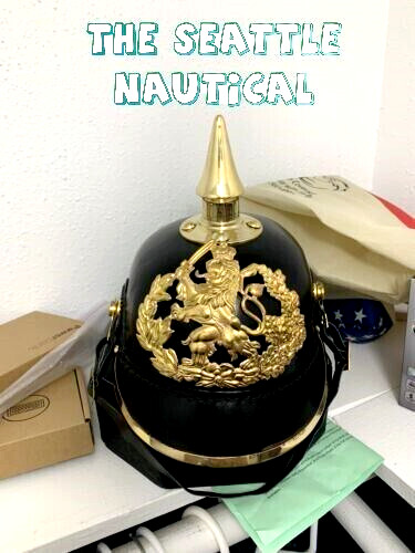 Elmetto pelle pickelhaube - in,