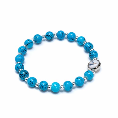 Bracciale cattolico con perle