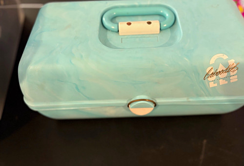Astuccio per trucco turchese