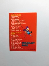 Simpson serie 2 Checklist NM/M 1994.Skybox