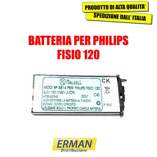 Batteria per philips fisio - fisio, 120