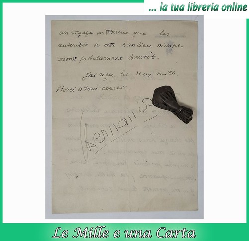 Lettera manoscritta autografo - lettera,