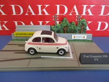 Die cast 1/43 Modellino Auto Diorama Fiat 500 Giannini Monza