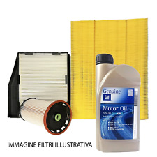 KIT TAGLIANDO 8 LT OLIO GM 5W30+4 FILTRI OPEL VIVARO 2.0CDTI dal 2006