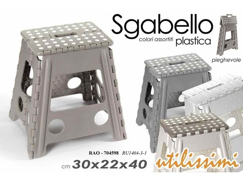 Sgabello plastica resistente - sgabello,