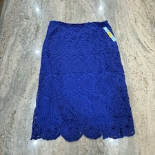 Gonna tubino blu pizzo - gonna,