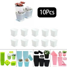 10pz Vasi Fiori Quadrati