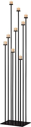 Candelabro nero portacandele