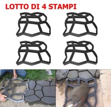 LOTTO di 4 Stampi per cemento