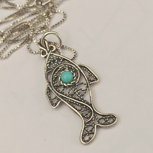 Collana pesce filigrana