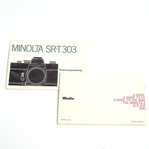 Minolta srt 303 manuale - minolta,